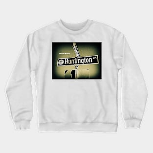 Huntington Drive, San Marino, CA by Mistah Wilson Crewneck Sweatshirt